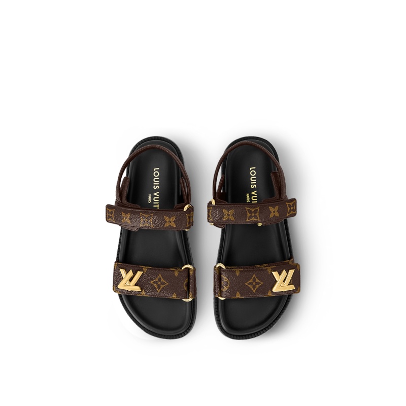 LV Sunset Flat Comfort Sandal - Image 6